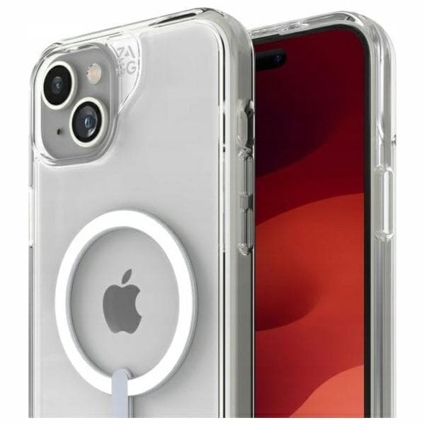 ZAGG Mobilskal till iPhone 15 Plus MagSafe Crystal Palace Kickstand - Clear