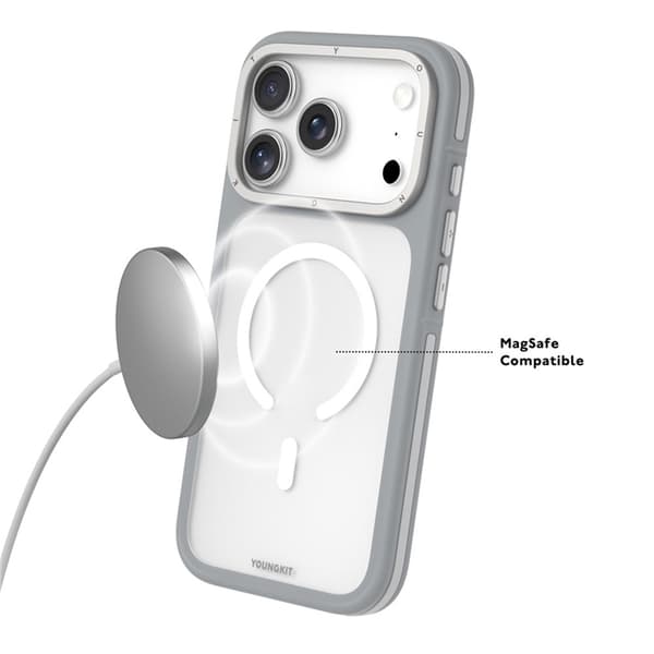 YOUNGKIT Mobilskal till iPhone 17 Pro Max MagSafe Skin-Touch Matte Svart