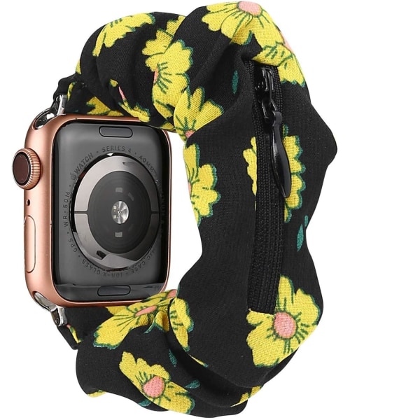 Rannekoru Scrunchie Apple Watch 1/2/3/4/5/6 / SE 38 / 40mm auringonkukka