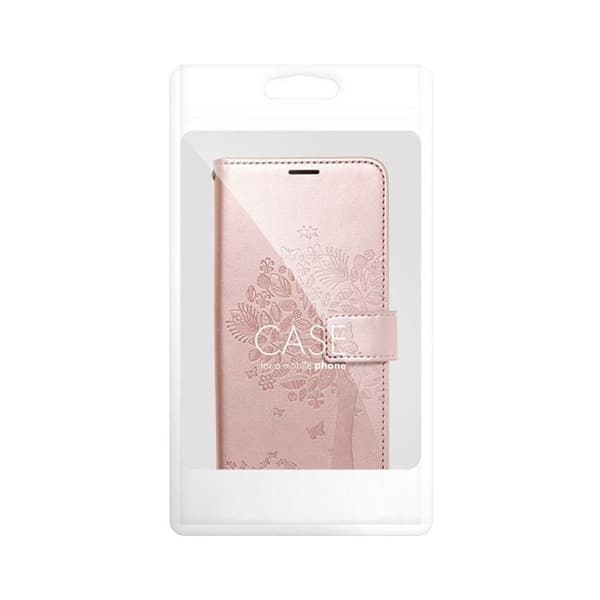 Galaxy A35 5G Lompakkokotelo Mezzo Tree - Ruusukulta Roséguld