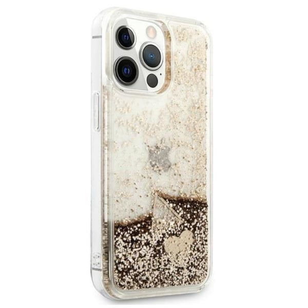 GUESS iPhone 14 Pro Max Case Glitter Charms - kultainen