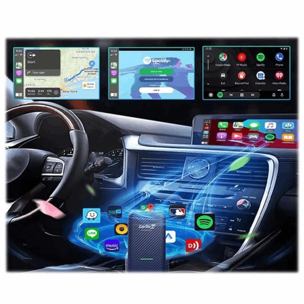 Carlinkit 4.0 CPC200-CP2A trådløs CarPlay/Android Auto Adapter