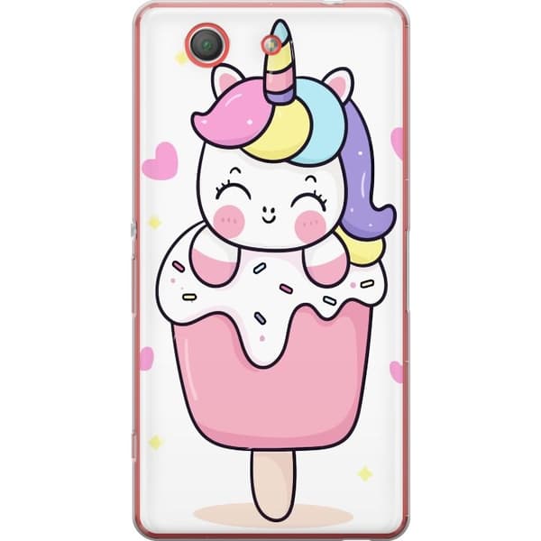 Telefontaske til Sony Xperia Z3 Compact med Happy Unicorn