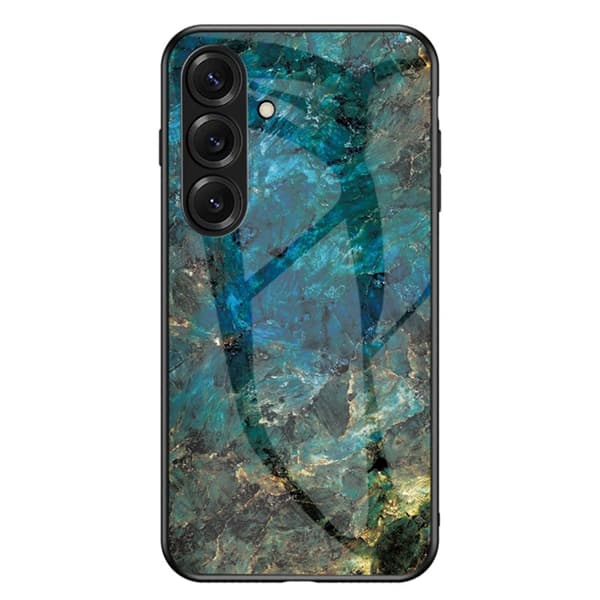 Mobilskal för Samsung Galaxy S26 Plus Tempererat glas Plast - Smaragdgrön marmor