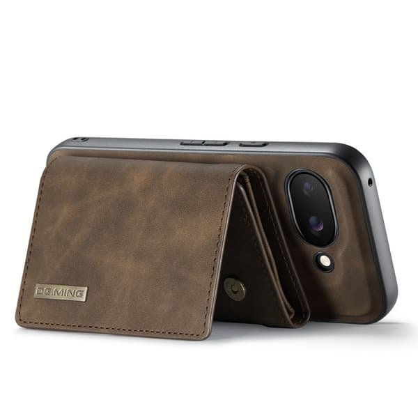 DG.MING M1 Series Mobilskal till Google Pixel 9a Kickstand PU - Brun