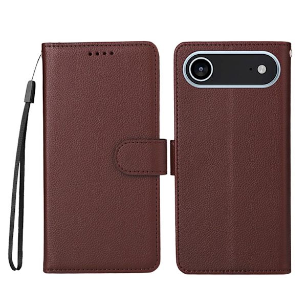 iPhone Air Plånboksfodral RFID Blocking med Handledsrem Brun