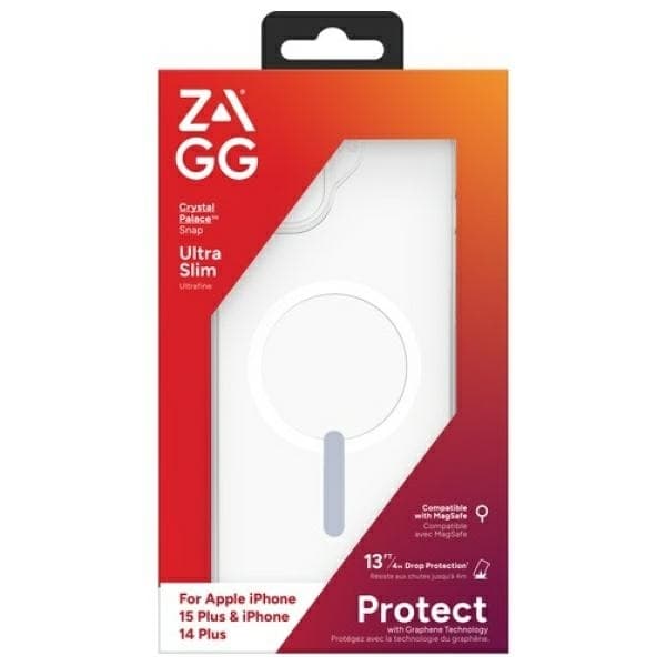 ZAGG Mobilskal till iPhone 14 Plus/15 Plus MagSafe Crystal Palace - Clear