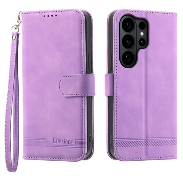 DIERFENG Samsung Galaxy S26 Ultra Plånboksfodral Konstläder - Lila