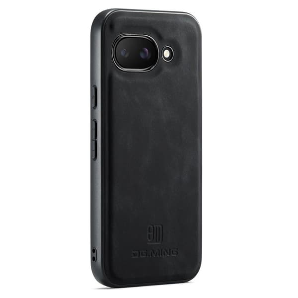 DG.MING Mobilskal till Google Pixel 9a PU Läder Hybrid - Svart