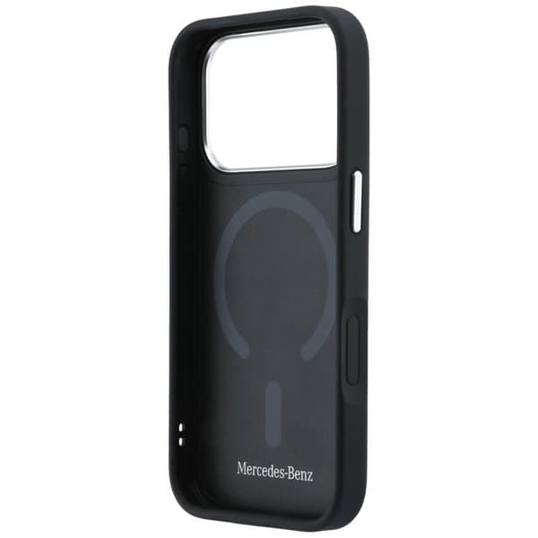 Mercedes Mobilskal För iPhone 17 Pro MagSafe Läder 3D - Marinblå