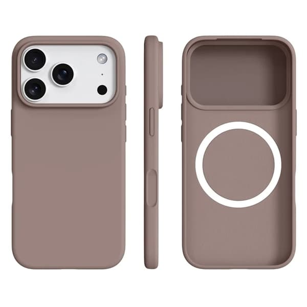 Mobilskal till iPhone 17 Pro MagSafe Ultra Thin Silicone - Chestnut Brun Brun