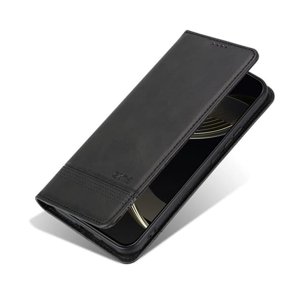 AZNS Samsung Galaxy A17 Plånboksfodral Konstläder - Svart