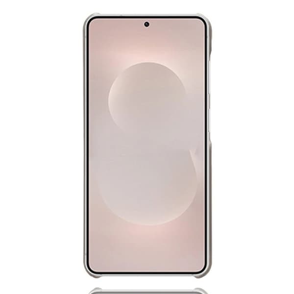 Mobilskal till Samsung Galaxy S26 Edge PU Läder + Hård PC - Grå