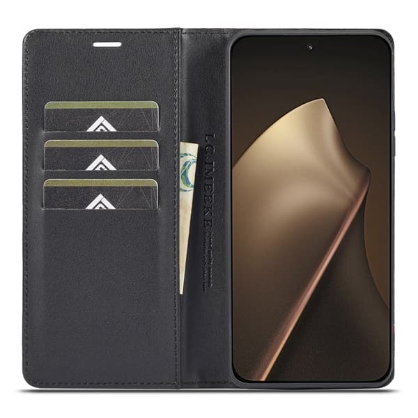 LC.IMEEKE Xiaomi 15T Plånboksfodral Konstläder - Vertikal Rand