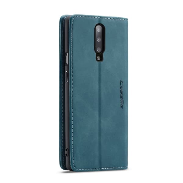 CASEME 013 Mobilskal till OnePlus 7 Pro Auto-absorberande KonstLäder Blå