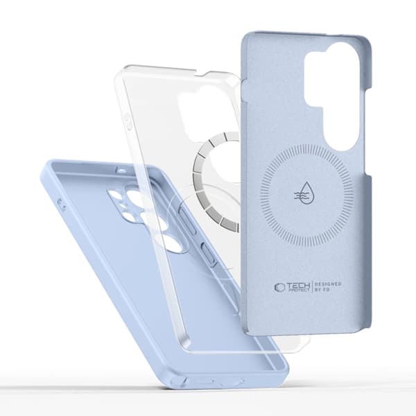 Tech-Protect Mobilskal För Galaxy S26 Ultra Magsafe Silikon - Sky Blå Blå
