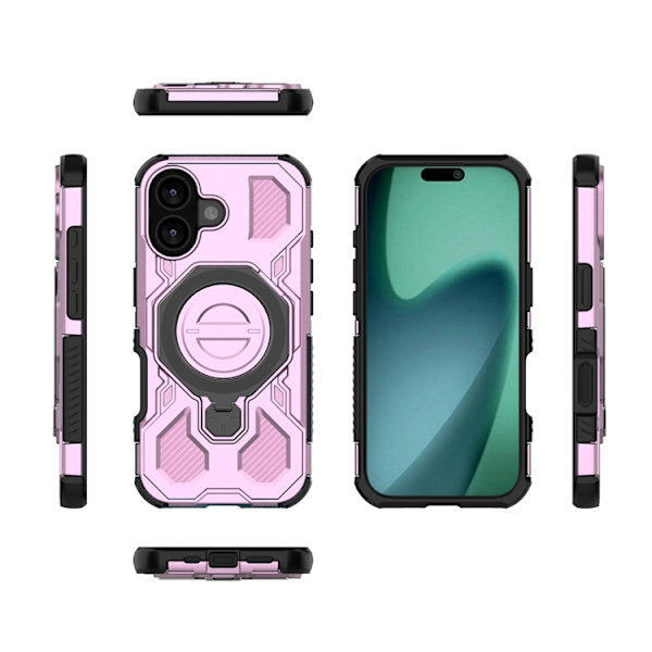 Mobilskal till iPhone 17 Rotating Kickstand - Rosa Rosa