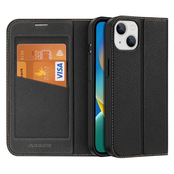 Dux Ducis iPhone 14 Plus Plånboksfodral Skin X2 - Svart Svart