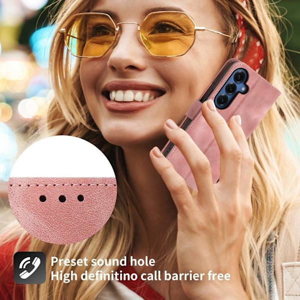 Samsung Galaxy S26 Plus Plånboksfodral Blommönster Konstläder - Rosa