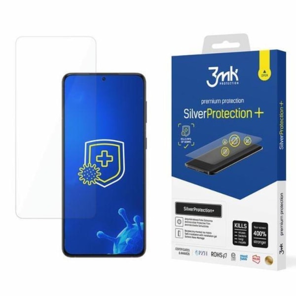 3MK Silver Protect Plus Härdat Glas Skärmskydd Galaxy S22