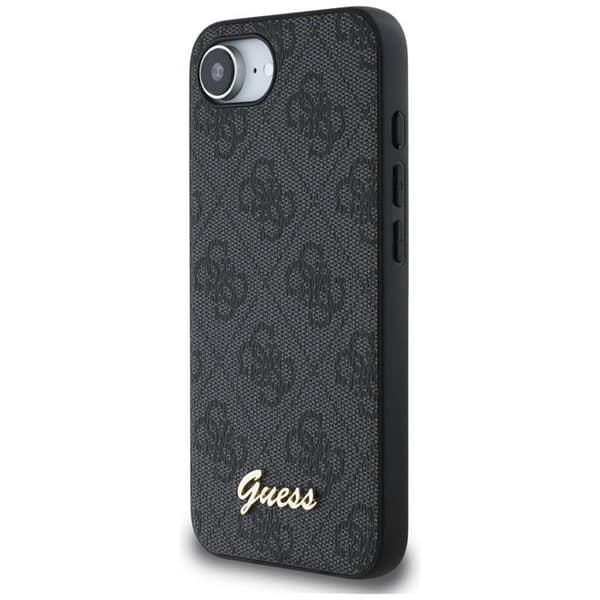 Guess Mobilskal till iPhone 16e MagSafe 4G Script Logo - Svart Svart