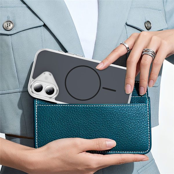 Mobilskal till iPhone 17 MagSafe Skin Touch TPU PC Svart