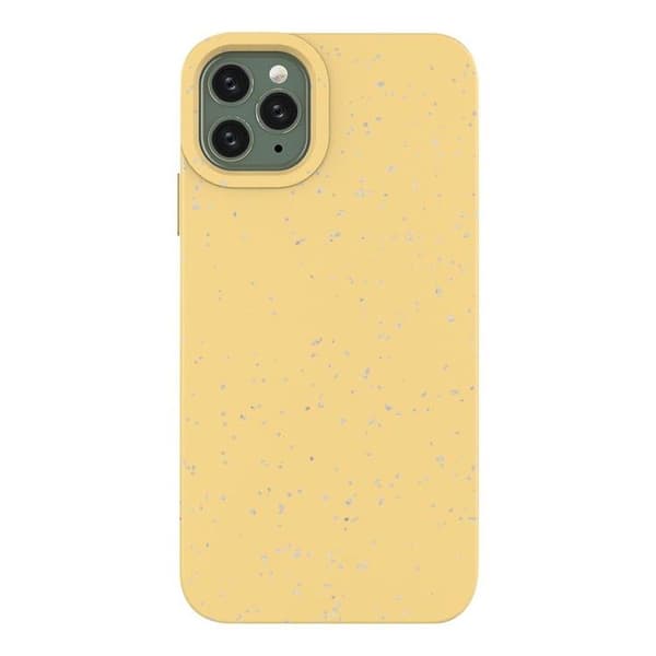 Eco Silikonikuori iPhone 11 Pro Max - Keltainen Gul