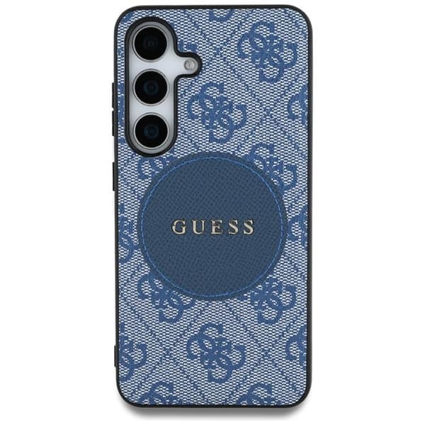 Guess Telefontaske til Galaxy S25 Plus MagSafe Round Patch Classic Logo - Blå Blå