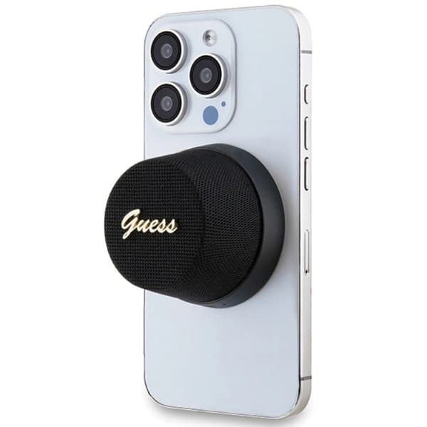 Guess Bluetooth-højttaler Magnetic Script Metal - Sort Black