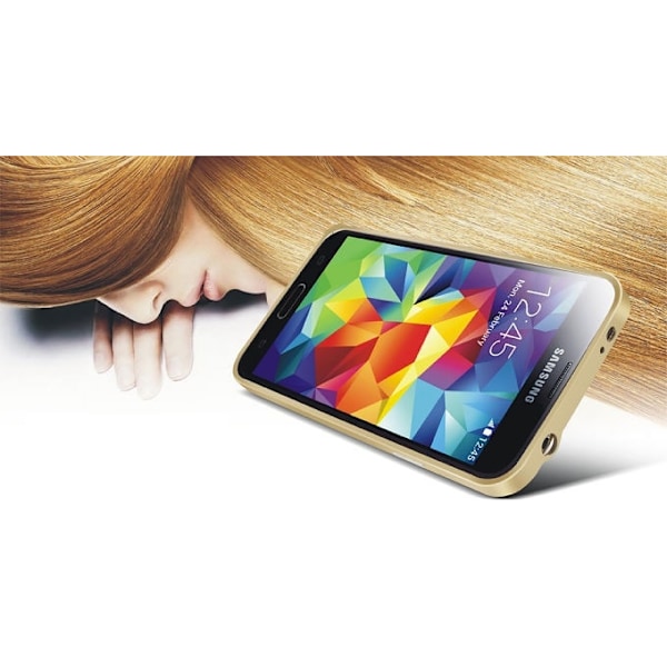 LOVE MEI 0,7mm Metal Bumper till Samsung Galaxy S5 (Grön) Grön
