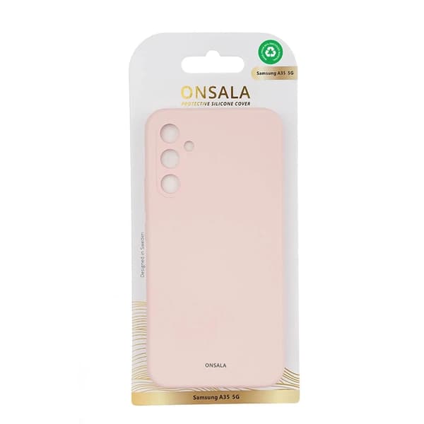 Onsala Mobilskal till Galaxy A35 5G Silikonkänsla - Rosa Rosa
