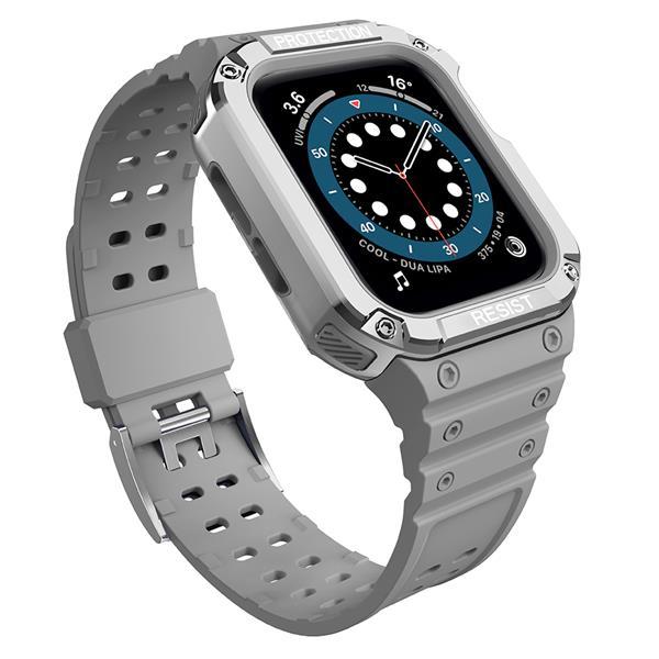Rannekoru yhteensopiva Apple Watch 4/5/6/7/SE (42/44/45mm) harmaa Grey