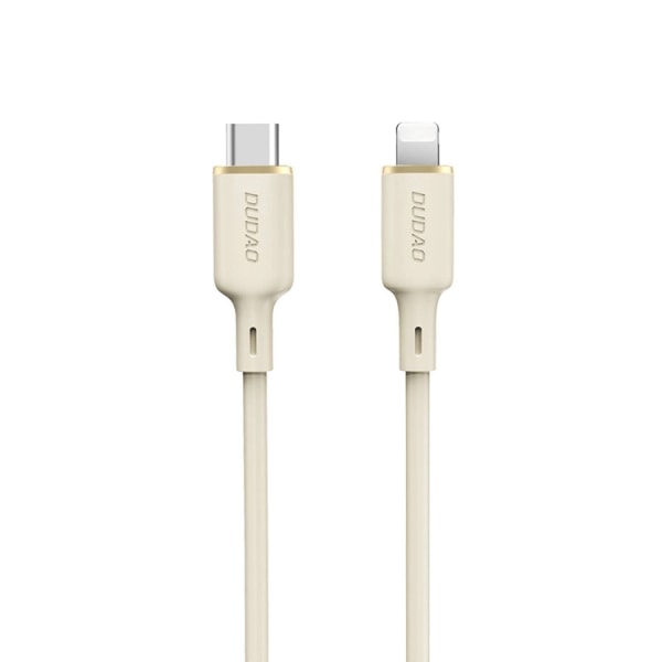 Dudao USB-C - Lightning -kaapeli 2 m - beige