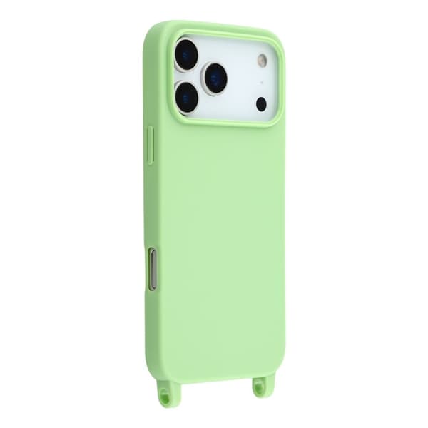 Mobilskal till iPhone 17 Pro TPU Shockproof med Lanyard - Grön Grön