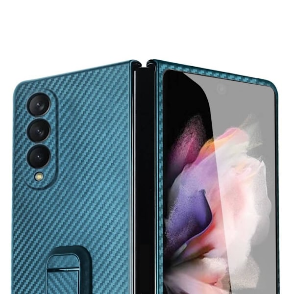 Carbon FIber Mobilskal till Samsung Galaxy Z Fold 3 - Grön Grön