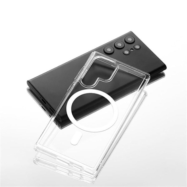 BOOM Galaxy S24 Ultra Mobilskal Magsafe Slim TPU - Clear
