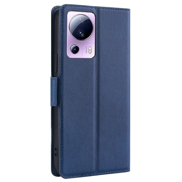 Xiaomi 13 Lite -lompakkokotelo Dual Magnetic Clasp - Sininen Blå