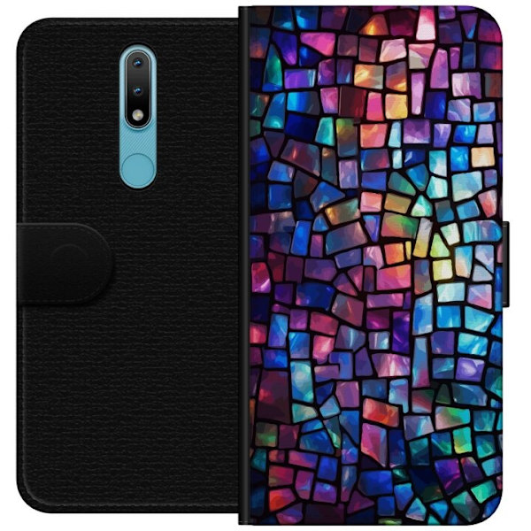 Plånboksfodral till Nokia 2.4 med Disco