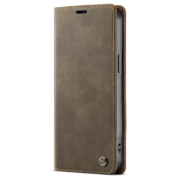 Caseme iPhone 16e Plånboksfodral RFID Blocking - Coffee Brun