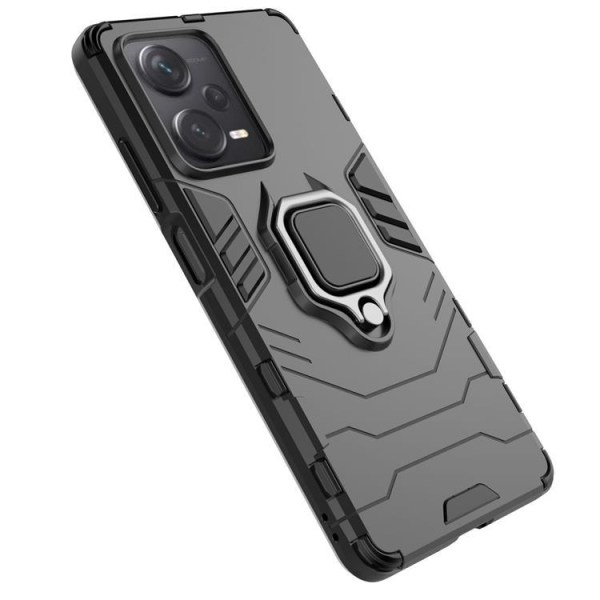 Redmi Note 12 Pro Plus -mobiilikotelon magneettinen rengaspidike - musta