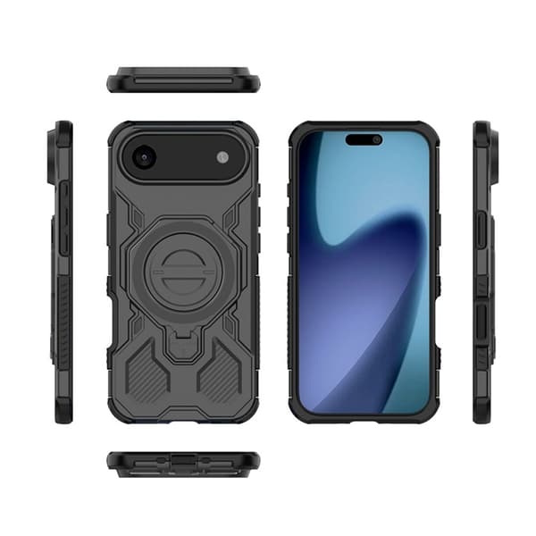 Mobilskal till iPhone Air Rotating Kickstand - Svart Svart