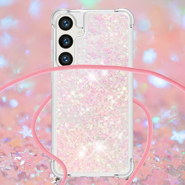 Mobilskal för Samsung Galaxy S26 Plus TPU med snodd - Rosa