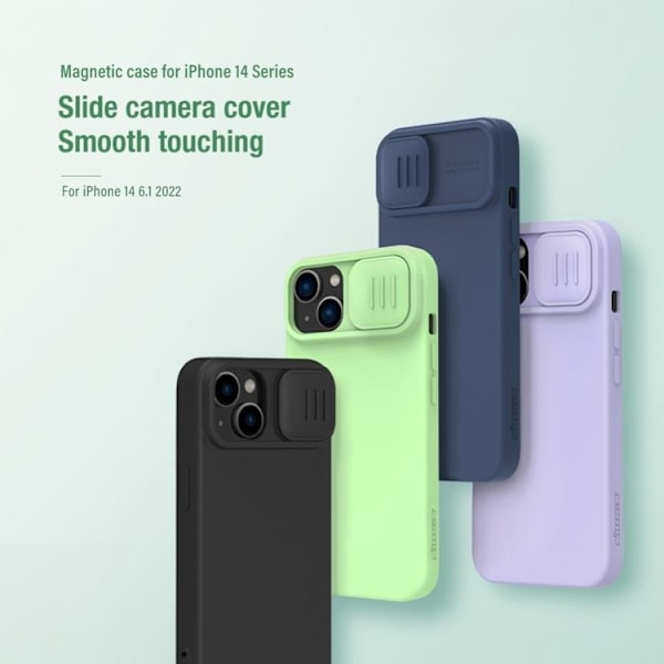 Nillkin iPhone 14 Plus Cover Magsafe Magnetic - Blå Blå