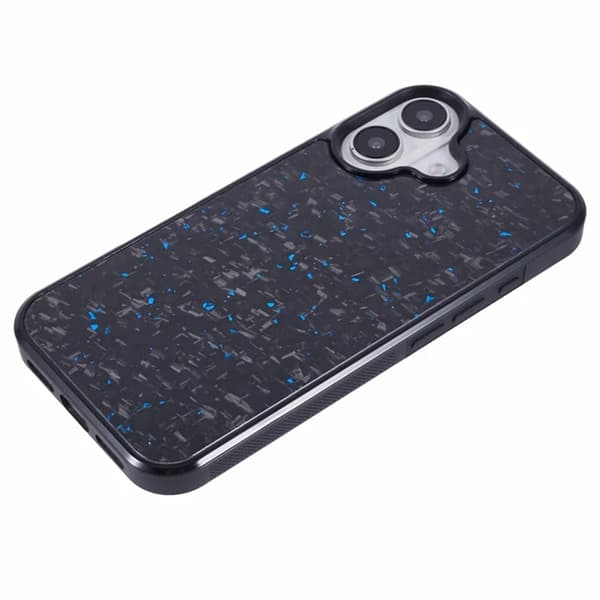 Mobilskal till iPhone 16 Plus Aramid Fiber Forged - Blå Blå