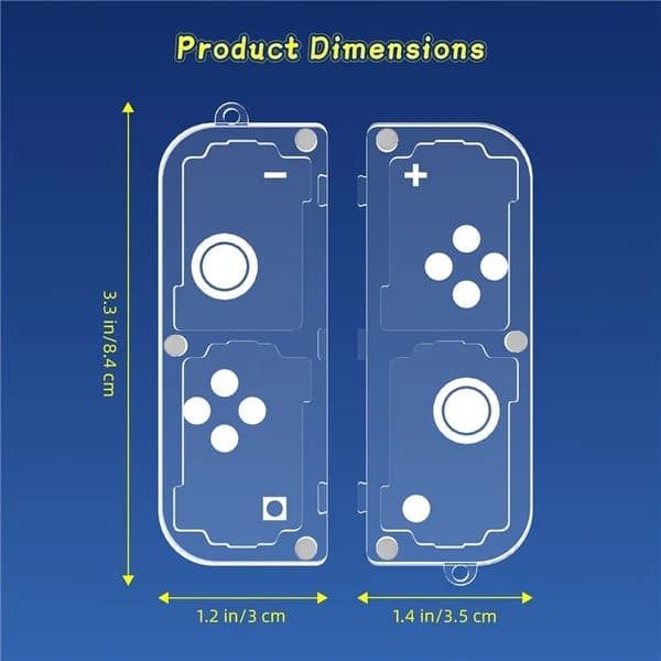 JYS Nintendo Switch 2 Spelkort Fodral 4 Slots - Transparent