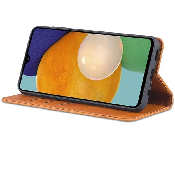 AZNS Samsung Galaxy A13 Plånboksfodral i Konstläder - Brun