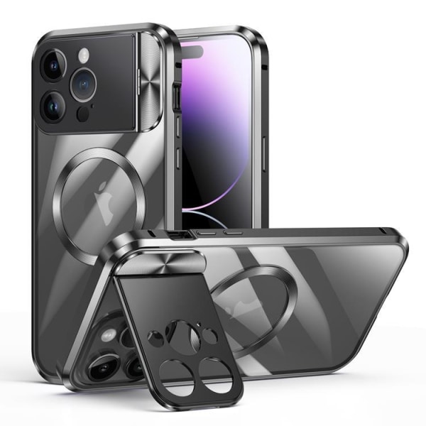 BOOM iPhone 14 Pro Max Mobilskal Magsafe Metall Frame - Svart