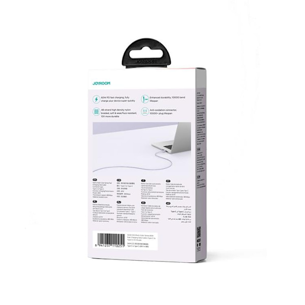 Joyroom USB-C till USB-C kabel 60W 1m Multi-Color - Lila