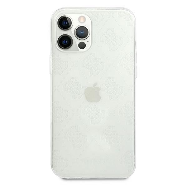 Guess Skal iPhone 12 & 12 Pro 3D Pattern Collection - Transparent Transparent