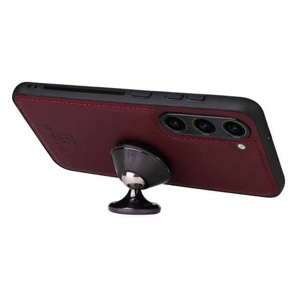 BETOPNICE Samsung Galaxy S23 Plånboksfodral - Detachable Konstläder- Vinröd